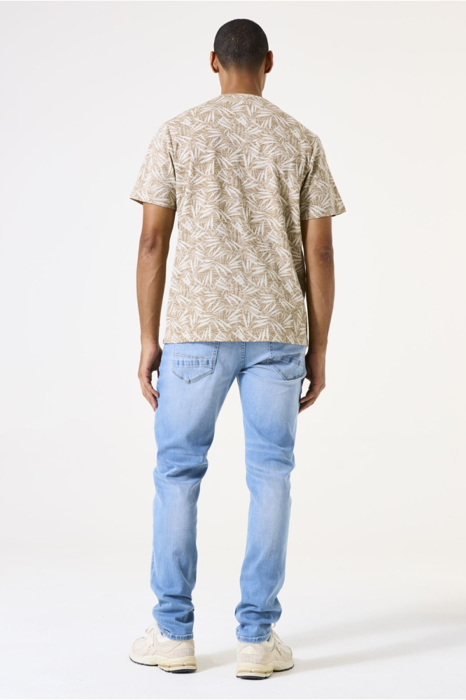 T SHIRT MET PRINT E51210 822 SAND